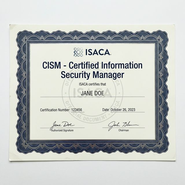 Сертификат CISM — Certified Information Security Manager